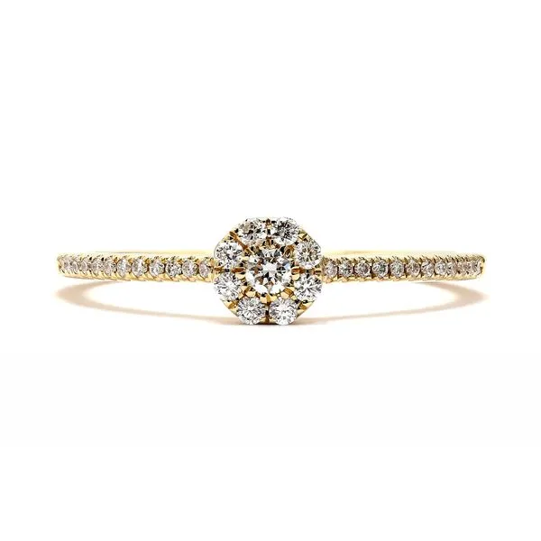 14K Yellow Gold 0.17ctw Diamond Cluster Ring Raleigh Diamond Fine Jewelry Raleigh, NC
