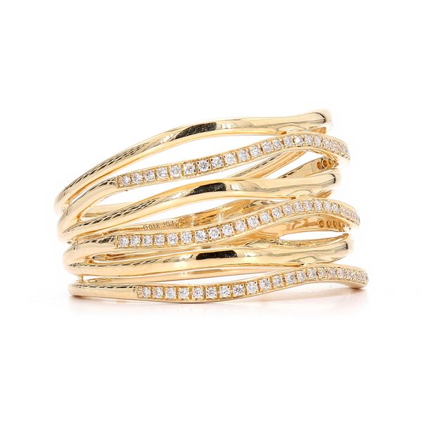 14K Yellow Gold 0.18cctw Diamond Fashion Ring Size 7.25 Image 3 Raleigh Diamond Fine Jewelry Raleigh, NC