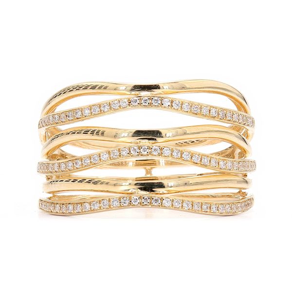 14K Yellow Gold 0.18cctw Diamond Fashion Ring Size 7.25 Raleigh Diamond Fine Jewelry Raleigh, NC