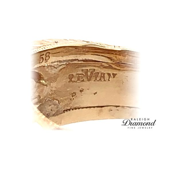 Estate Le Vian 14K Yellow Gold Ring with Chocolate and Vanilla Diamonds in Honey Image 3 Raleigh Diamond Fine Jewelry Raleigh, NC