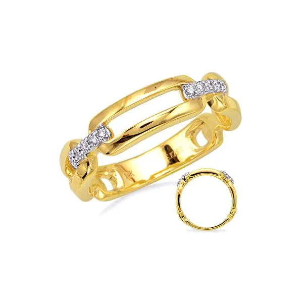 14K Yellow Gold 0.08cttw G/SI1 Diamond Fashion Ring Size 7 Image 2 Raleigh Diamond Fine Jewelry Raleigh, NC