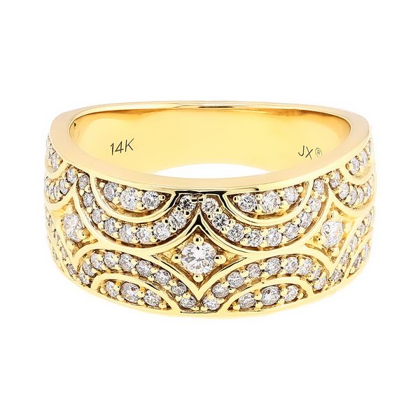 14K Yellow Gold .075ctw Diamond Motif Fashion Ring Sz 6.875 Raleigh Diamond Fine Jewelry Raleigh, NC