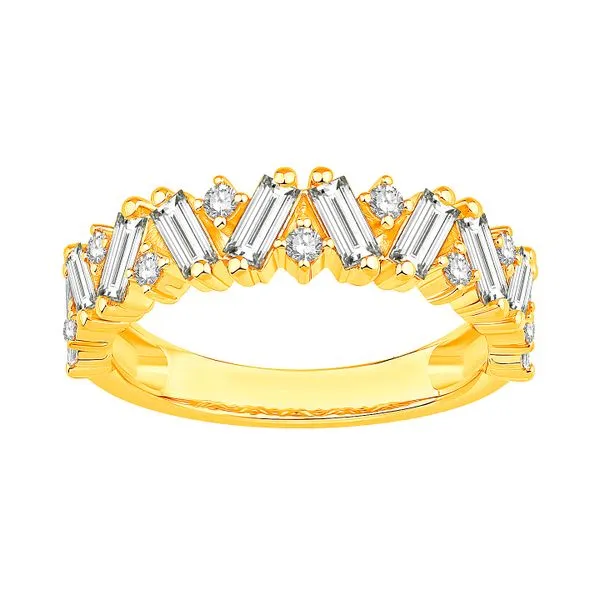 14K Yellow Gold 1.00ctw Geometric Diamond Ring Raleigh Diamond Fine Jewelry Raleigh, NC