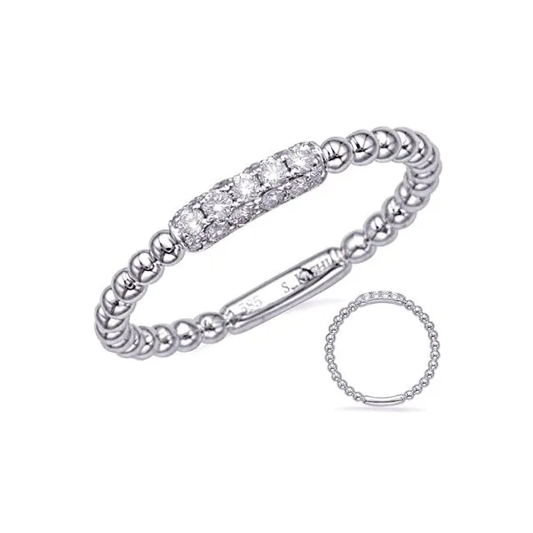 14K White Gold 0.17ctw G/SI1 Diamond Fashion Ring Size 6.5 Raleigh Diamond Fine Jewelry Raleigh, NC