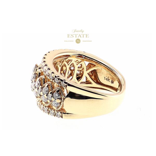 Estate 14K Yellow Gold 1.00ctw H-I/I1 Diamond Fashion Ring Sz 4.25 Image 2 Raleigh Diamond Fine Jewelry Raleigh, NC