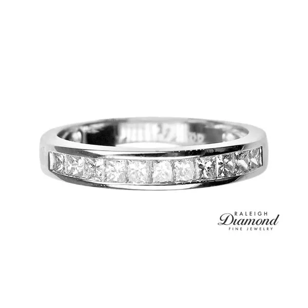 Estate 14K White Gold 1/2ctw Diamond Channel Band Raleigh Diamond Fine Jewelry Raleigh, NC