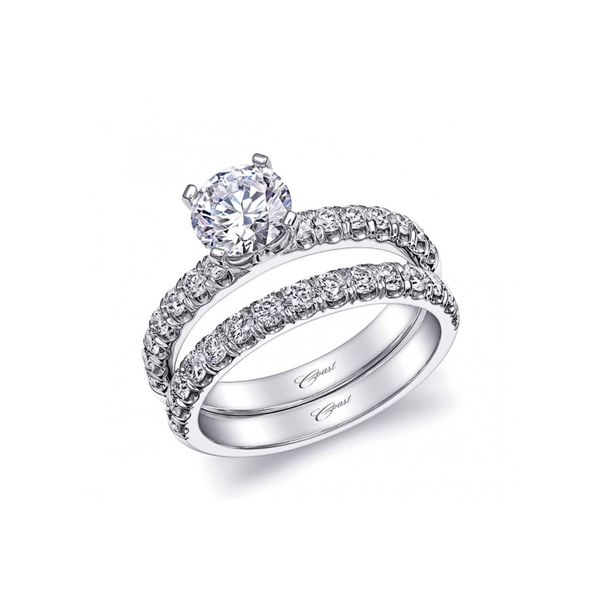 14K White Gold 0.33ctw Semi-mount Diamond Ring Raleigh Diamond Fine Jewelry Raleigh, NC