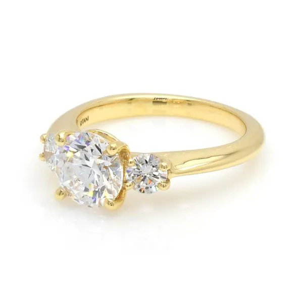 18K Yellow Gold 0.50tw 3 Stone Diamond Ring Size 6.25 Image 2 Raleigh Diamond Fine Jewelry Raleigh, NC