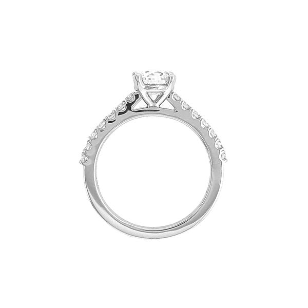 14K White Gold 0.31cttw Micro prong Semi-mount Image 3 Raleigh Diamond Fine Jewelry Raleigh, NC
