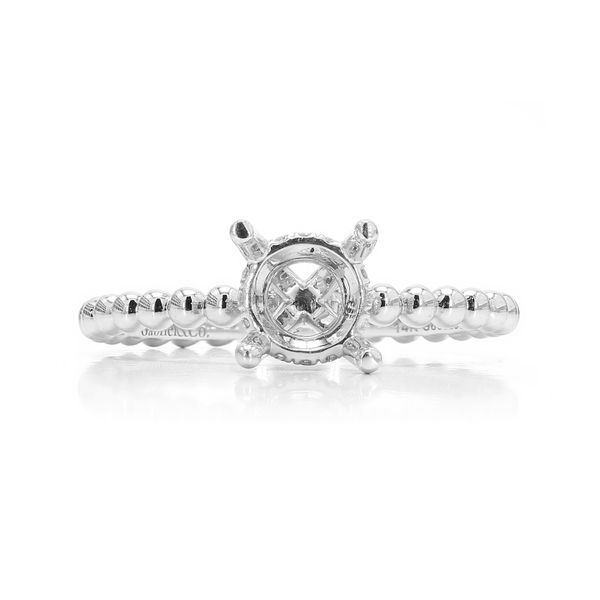 14K White Gold Gabriel NY 0.10ctw Athena Semi-mount Diamond Engagement Ring Raleigh Diamond Fine Jewelry Raleigh, NC
