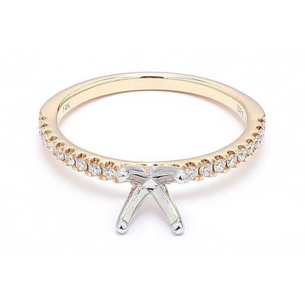14K White Gold 0.20ctw Diamond Semi-mount Engagement Ring Raleigh Diamond Fine Jewelry Raleigh, NC