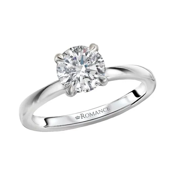 14K White Gold 0.04ctw Diamond Micro-set Semi-mount Image 2 Raleigh Diamond Fine Jewelry Raleigh, NC