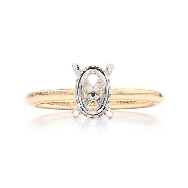 14K White & Yellow Gold 0.05ctw Hidden Halo Mtg for 8x 5.5mm Diamond Raleigh Diamond Fine Jewelry Raleigh, NC
