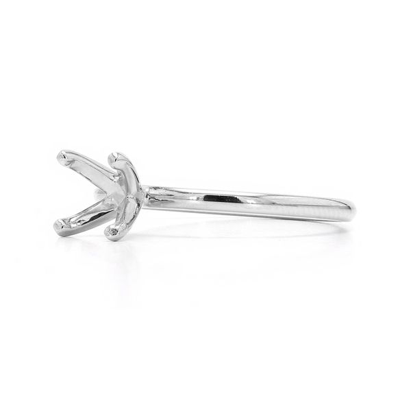 14K White Gold RD365 with 1.5mm Shank for RBC 5.7-6.0 mm Size 6.5 Image 2 Raleigh Diamond Fine Jewelry Raleigh, NC