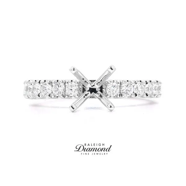 Platinum Semi with Accented Shank 0.52cttw Raleigh Diamond Fine Jewelry Raleigh, NC