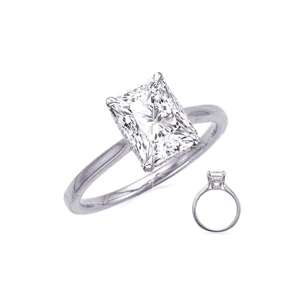 14K White Gold 0.25ctw G/SI1 Diamond Semi-Mount Engagement Ring Raleigh Diamond Fine Jewelry Raleigh, NC