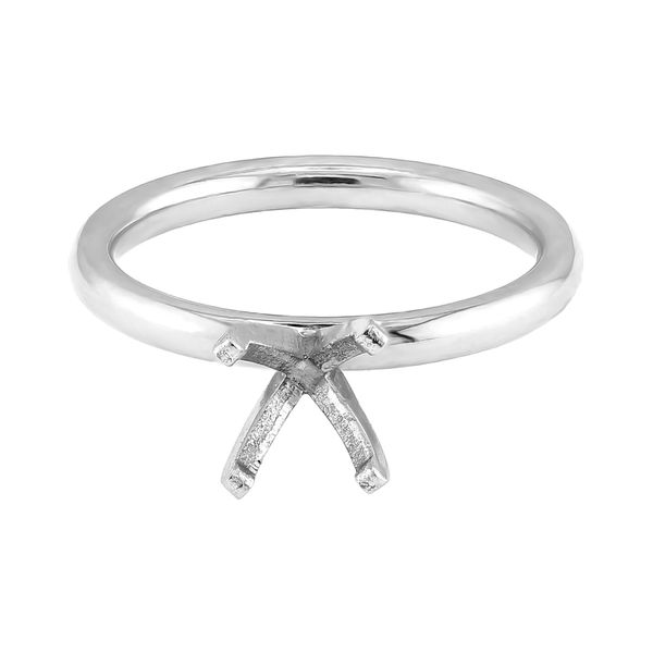RD 365 Signature Platinum Solitaire RBC Diamond* Semi-mount 2.0mm Polished Shank Engagement Ring Setting Raleigh Diamond Fine Jewelry Raleigh, NC