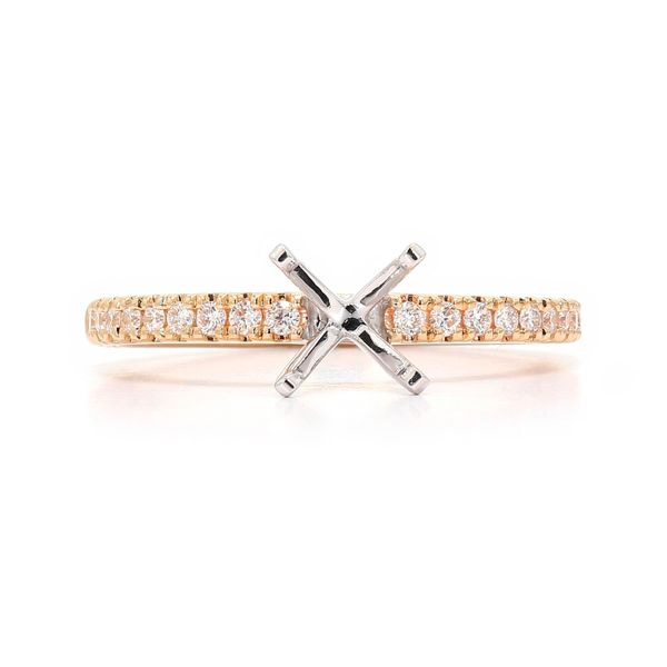 14K Yellow Gold 0.20ctw Semi with Accented Shank Raleigh Diamond Fine Jewelry Raleigh, NC
