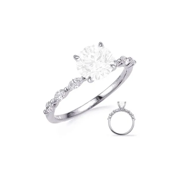 14K White Gold 0.54cttw G/SI1 Marquise Engagement Size 6.75 Raleigh Diamond Fine Jewelry Raleigh, NC