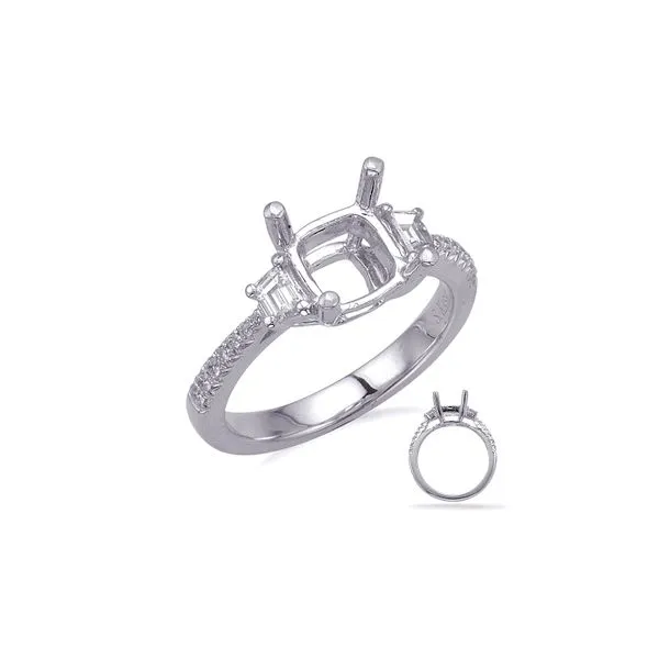 14K White Gold 0.28cttw Semi Mount Size 6.5 Raleigh Diamond Fine Jewelry Raleigh, NC