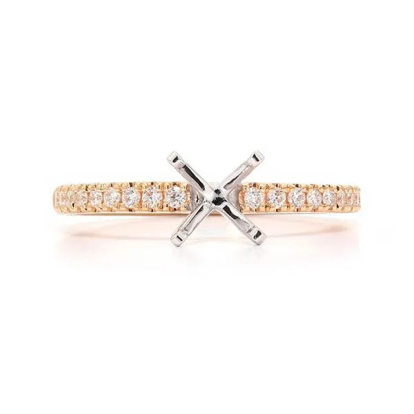 RD Classic Signature 14K Yellow Gold 0.20ctw Semi with Accented Shank Raleigh Diamond Fine Jewelry Raleigh, NC