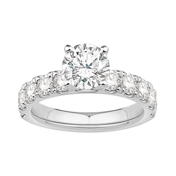 14K Yellow Gold 1.5ctw CZ center stone 10 RBC 1.50ctw Natural Diamonds Raleigh Diamond Fine Jewelry Raleigh, NC