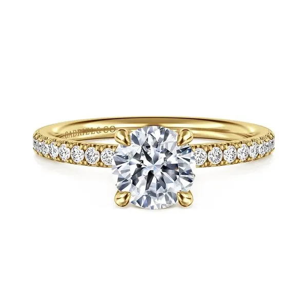 14K Yellow Gold 0.20ctw Semi-Mount Head 6.5 CS1.86 Band Size6.5 Raleigh Diamond Fine Jewelry Raleigh, NC