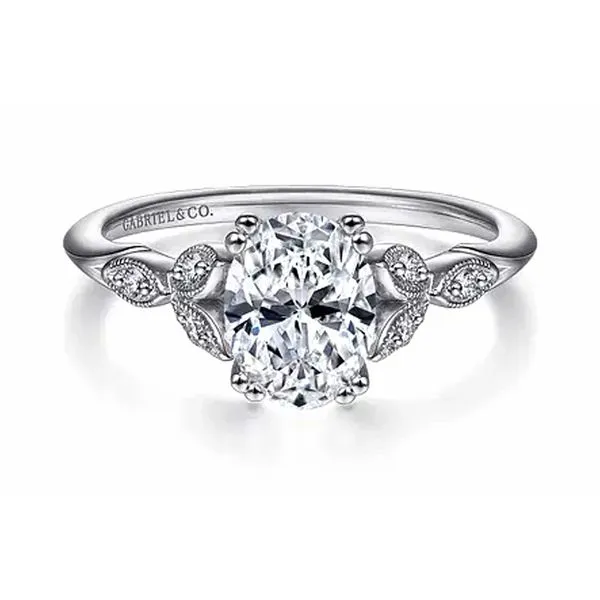14K White Gold 0.07ctw G-H/SI2 or Higher Diamond Semi-Mount Size 6.5 Raleigh Diamond Fine Jewelry Raleigh, NC