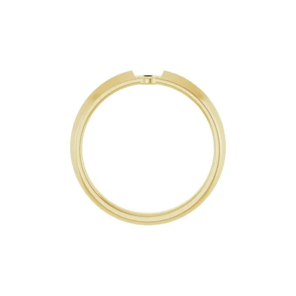 14K Yellow Gold Knife edge Solitaire Ring Image 3 Raleigh Diamond Fine Jewelry Raleigh, NC