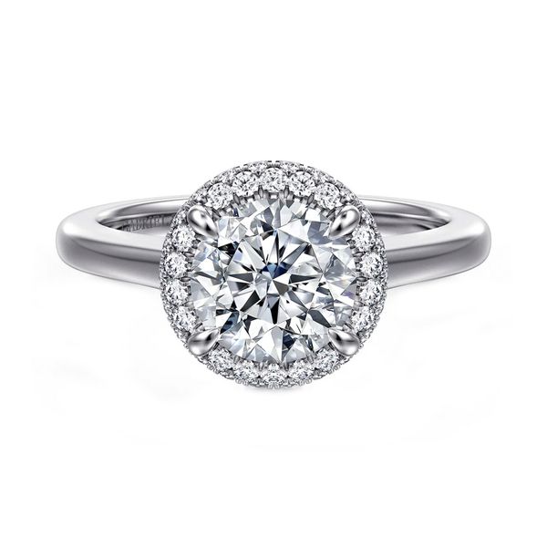 14K White Gold 0.14ctw G-H/SI1 Diamond* Semi-mount Engagement Ring Setting Sz 6.5 Raleigh Diamond Fine Jewelry Raleigh, NC