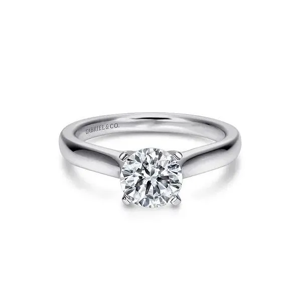 McKinley 14K White Gold Round Center 1.50ct; 7.4mm Size 6.5 Raleigh Diamond Fine Jewelry Raleigh, NC