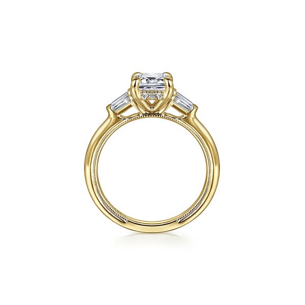 RD Classic Signature 14K Yellow Gold 0.33ctw G-H/VS2 Diamond Semi-mount Engagement Ring Image 3 Raleigh Diamond Fine Jewelry Raleigh, NC