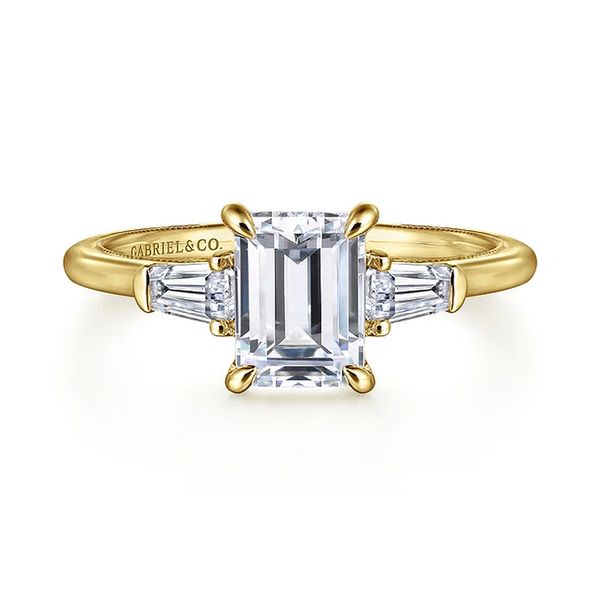 RD Classic Signature 14K Yellow Gold 0.33ctw G-H/VS2 Diamond Semi-mount Engagement Ring Raleigh Diamond Fine Jewelry Raleigh, NC