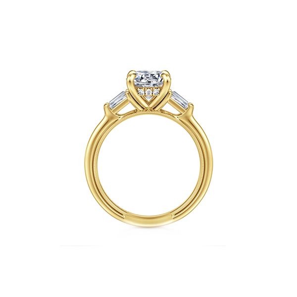 RD Classic Signature 14K Yellow Gold 0.33ctw G-H/VS2 Diamond* Semi-mount Engagement Ring Setting Sz 6.5 Image 2 Raleigh Diamond Fine Jewelry Raleigh, NC