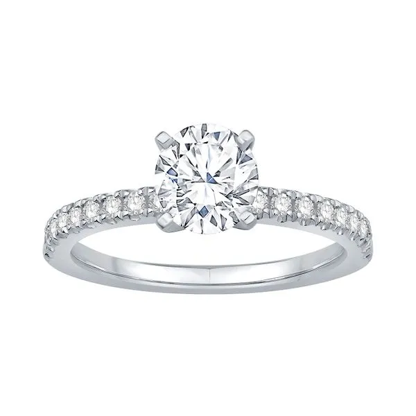 Platinum 0.210ctw Diamond Semi-Mount Size 6 Raleigh Diamond Fine Jewelry Raleigh, NC