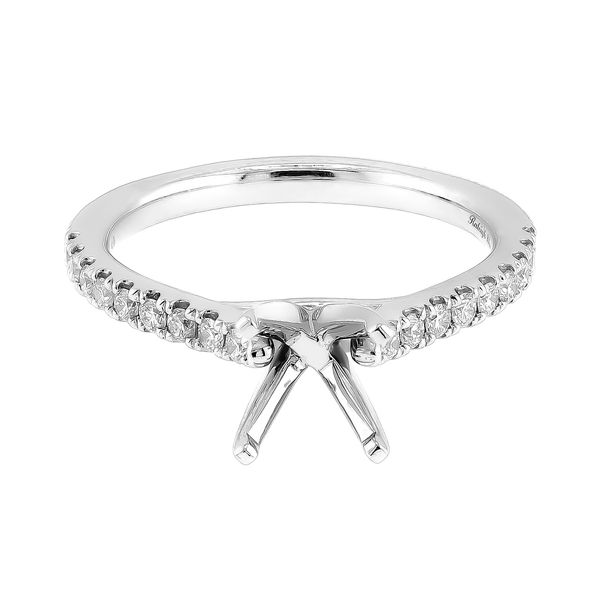 Platinum 1/4ctw Diamond* Semi-mount Engagement Ring Setting Sz 6 Raleigh Diamond Fine Jewelry Raleigh, NC