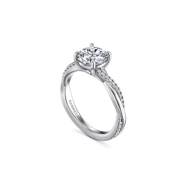 14K White Gold 0.15ctw G-H/SI2 or Higher Diamond Semi-Mount Head 7.4mm Size 6.5 Raleigh Diamond Fine Jewelry Raleigh, NC