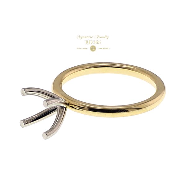 RD365 Signature 14K Yellow Gold 4-Prong Semi-mount Sz 5.5 Raleigh Diamond Fine Jewelry Raleigh, NC