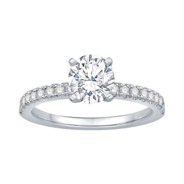 Platinum 0.210ctw Diamond Semi-Mount Sz 6 Raleigh Diamond Fine Jewelry Raleigh, NC