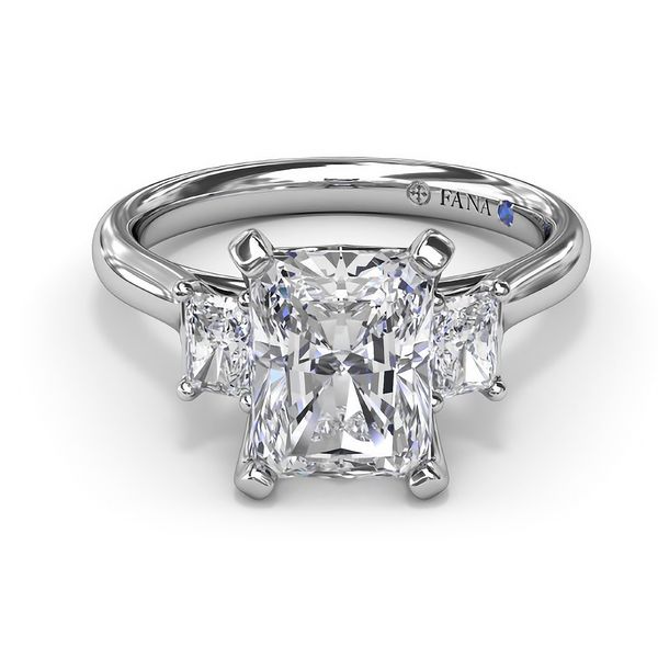 14K White Gold 0.50ctw 3-Stone Diamond Engagement Ring Size 6.5 Raleigh Diamond Fine Jewelry Raleigh, NC