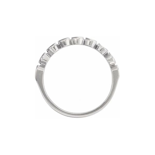 14K White Gold 2.7 mm Round 7-Stone Anniversary Band Mounting Image 2 Raleigh Diamond Fine Jewelry Raleigh, NC