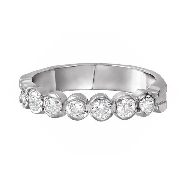 14K White Gold 2.7 mm Round 7-Stone Anniversary Band Mounting Raleigh Diamond Fine Jewelry Raleigh, NC