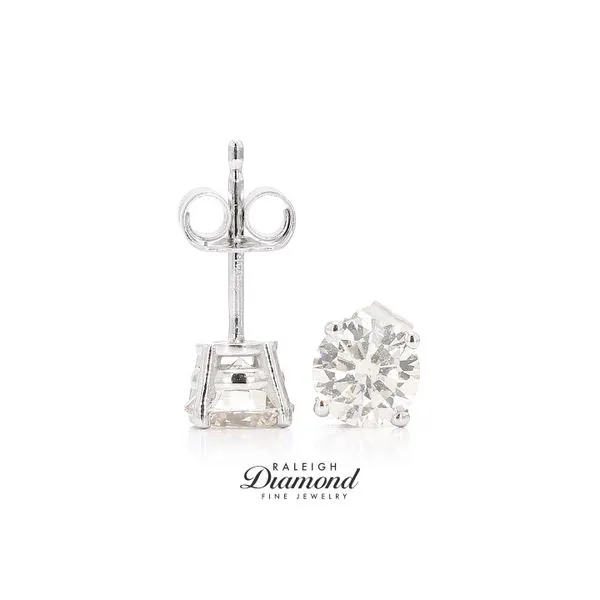 14K White Gold 1.00ctw Diamond Stud Earrings Raleigh Diamond Fine Jewelry Raleigh, NC