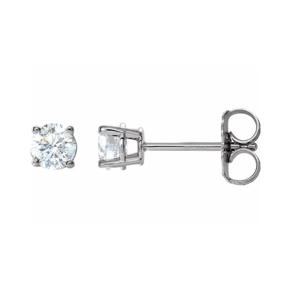 14K White Gold 0.40ctw H-I/I1 RBC Diamonds Stud Earrings Raleigh Diamond Fine Jewelry Raleigh, NC