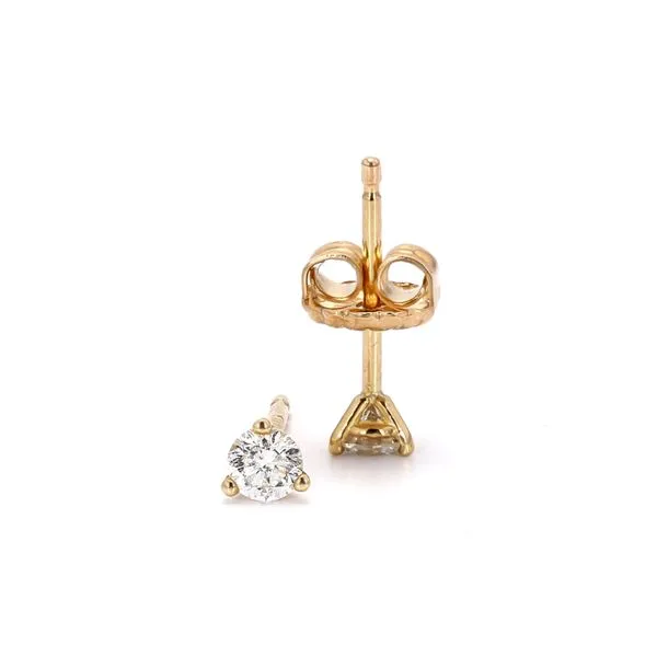 14K Yellow Gold 0.19ctw H-I/I1 Round Diamonds Stud Earrings Raleigh Diamond Fine Jewelry Raleigh, NC