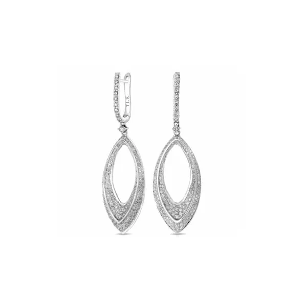 14K White Gold 2.01ctw Diamond Earrings Raleigh Diamond Fine Jewelry Raleigh, NC