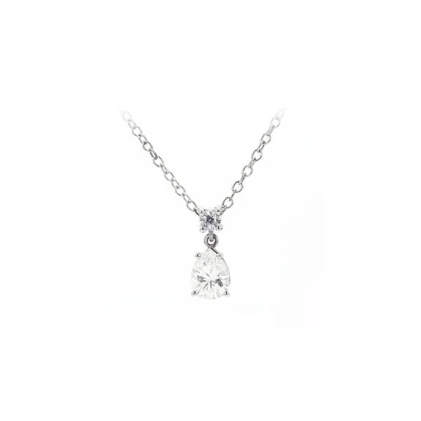 14K White Gold 0.62ctw Pear Diamond Pendant Raleigh Diamond Fine Jewelry Raleigh, NC