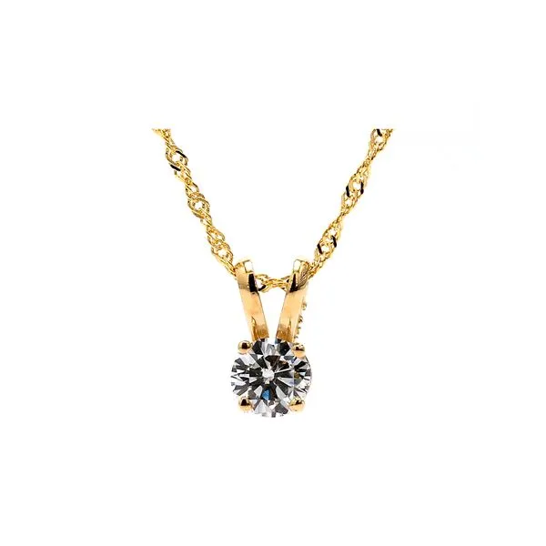 14K Yellow Gold 0.25ctw G-H/SI2 RBC Natural Diamond 18