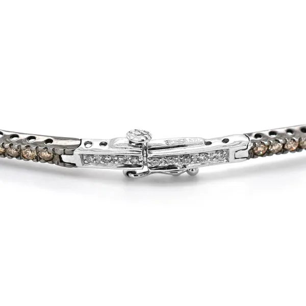 Le Vian Collar of Chocolate and Vanilla Diamonds in 14k White Gold Image 4 Raleigh Diamond Fine Jewelry Raleigh, NC