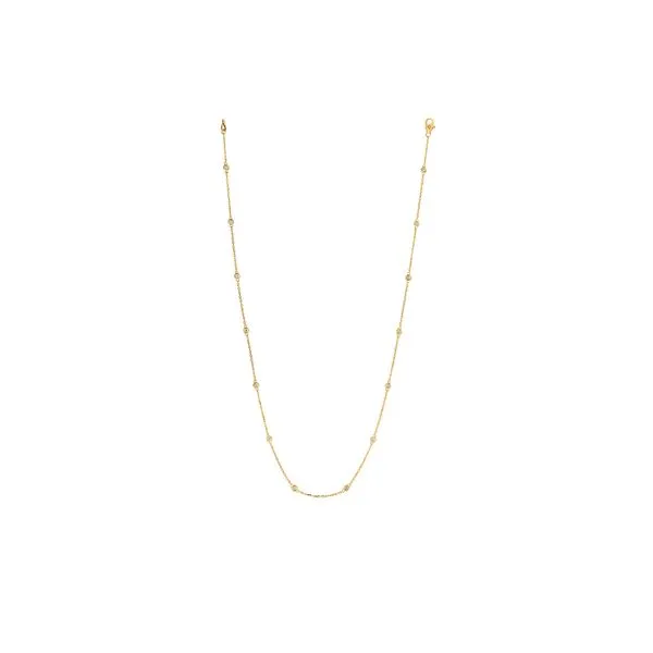 14K Yellow Gold 0.50ctw Diamond Station 18